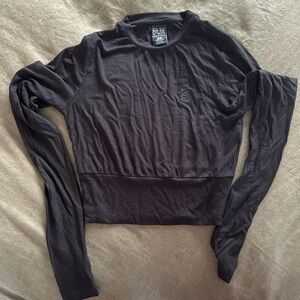 P.E. Nation FREE PLAY 2.0 LS RIB TEE IN BLACK M